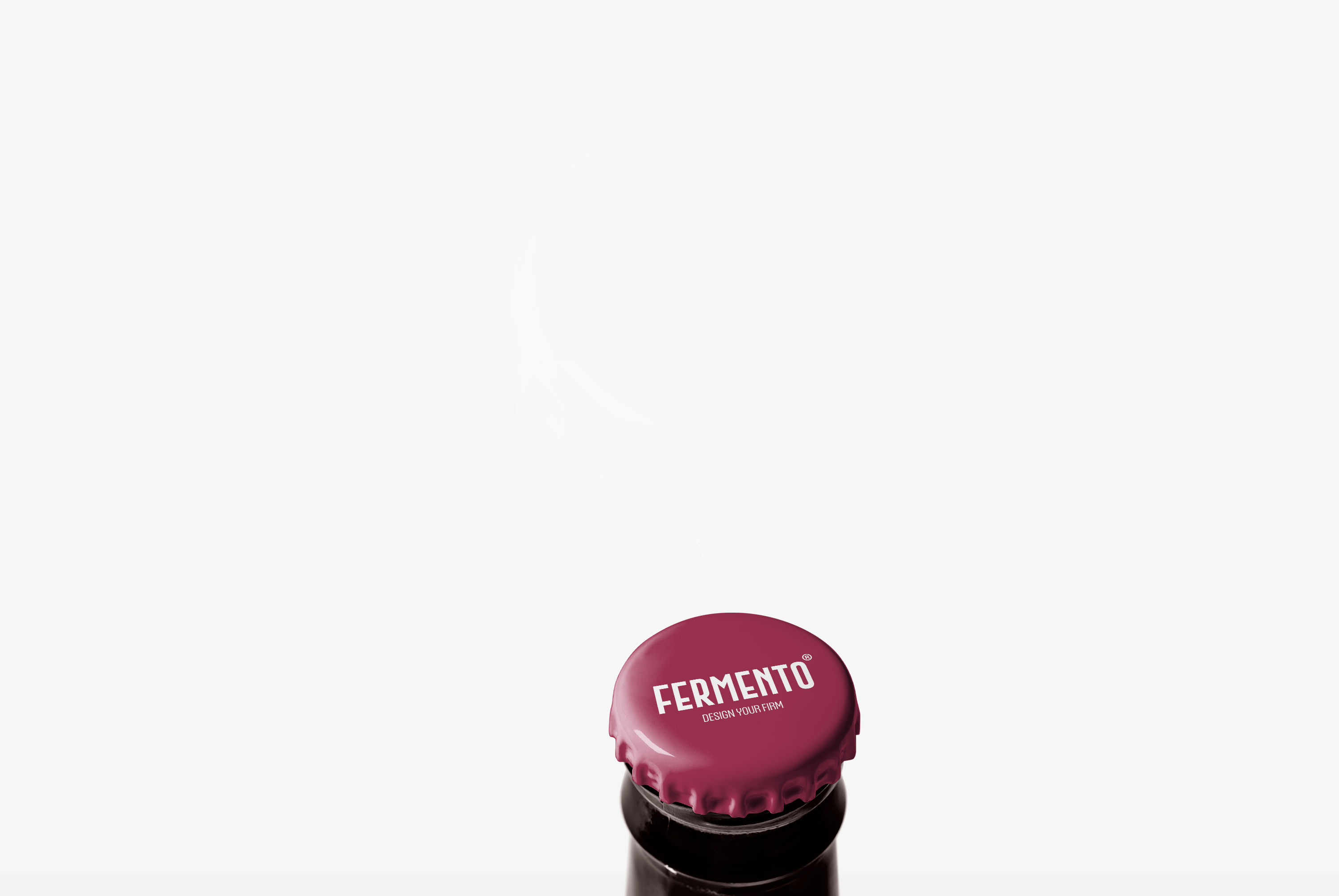 Tappo a corona con logo Fermento