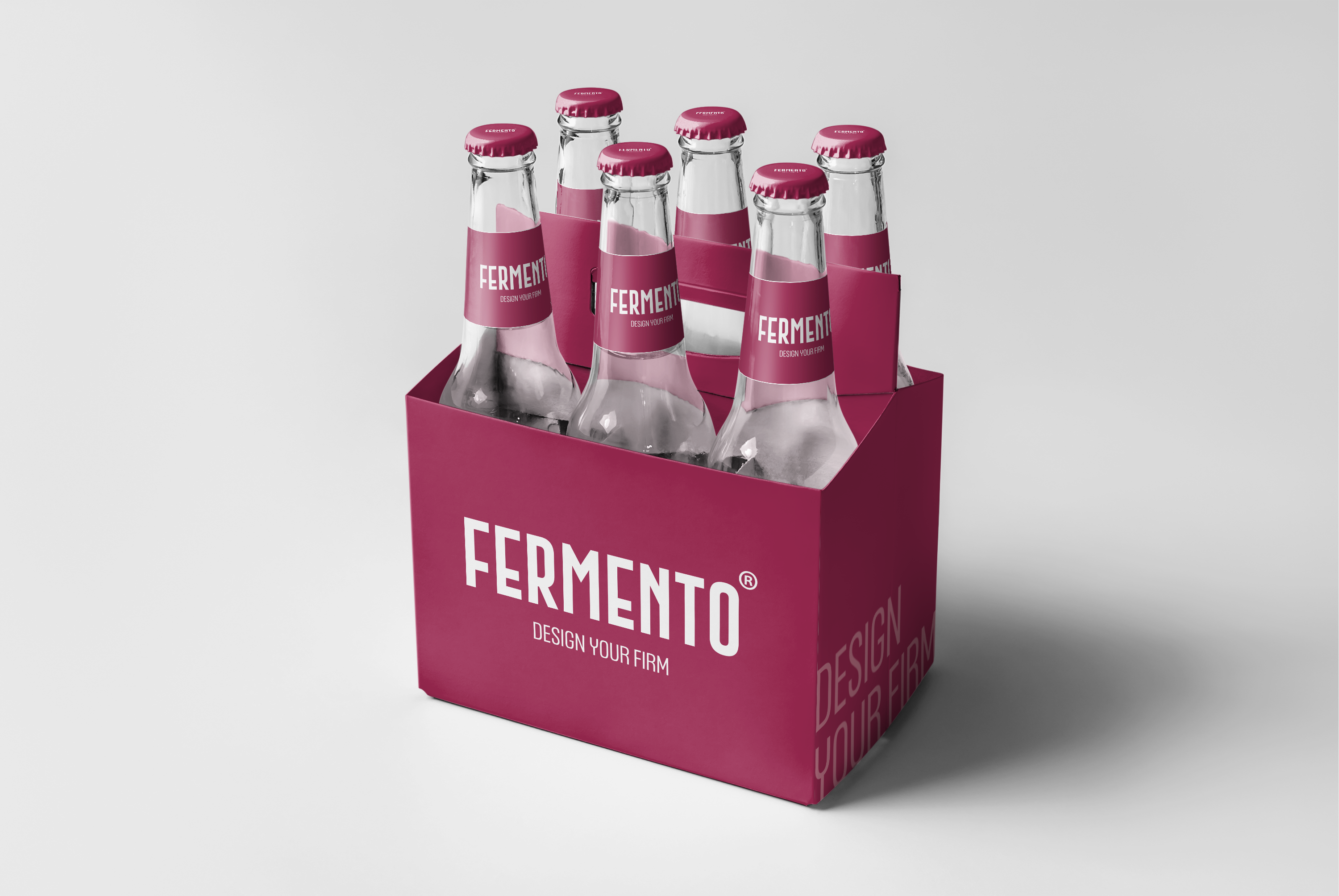 Confezione da 6 birre Fermento in packaging borgogna